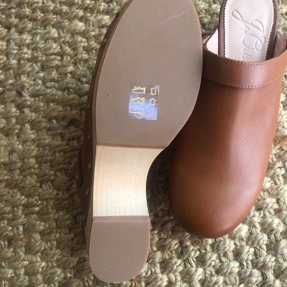 New w Stickers: J Crew Convertible Leather Clog. Size 8 - Picture 8 of 12